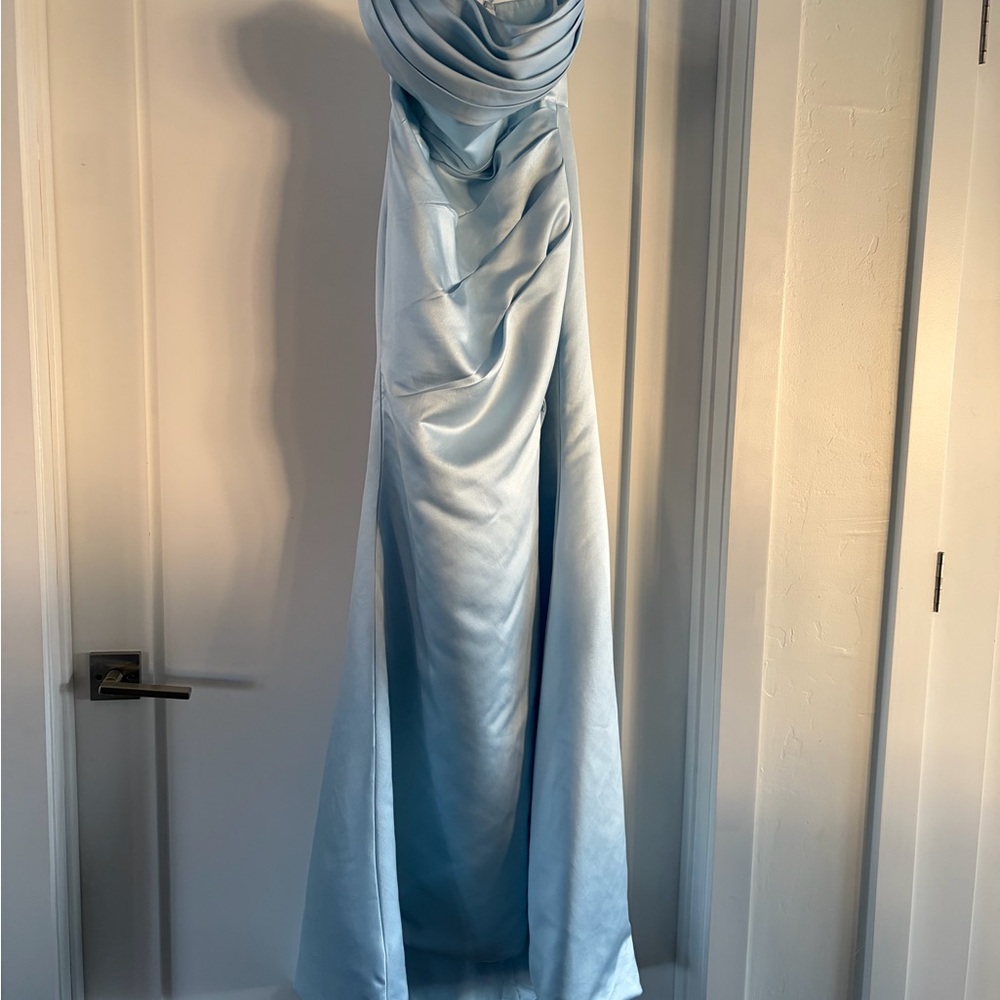 Elegant Light Sky Blue Gown Prom Or Homecoming Dress